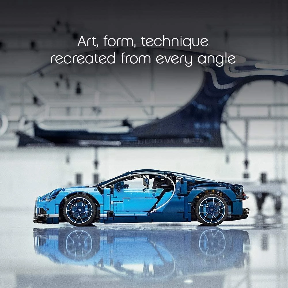 LEGO TECHNIC 42083 Bugatti Chiron Super Sports Car Exclusive Collectible Model, Advanced Building Set