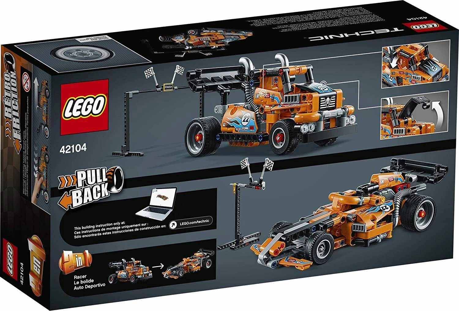LEGO TECHNIC 42104 Racetrack Building Set