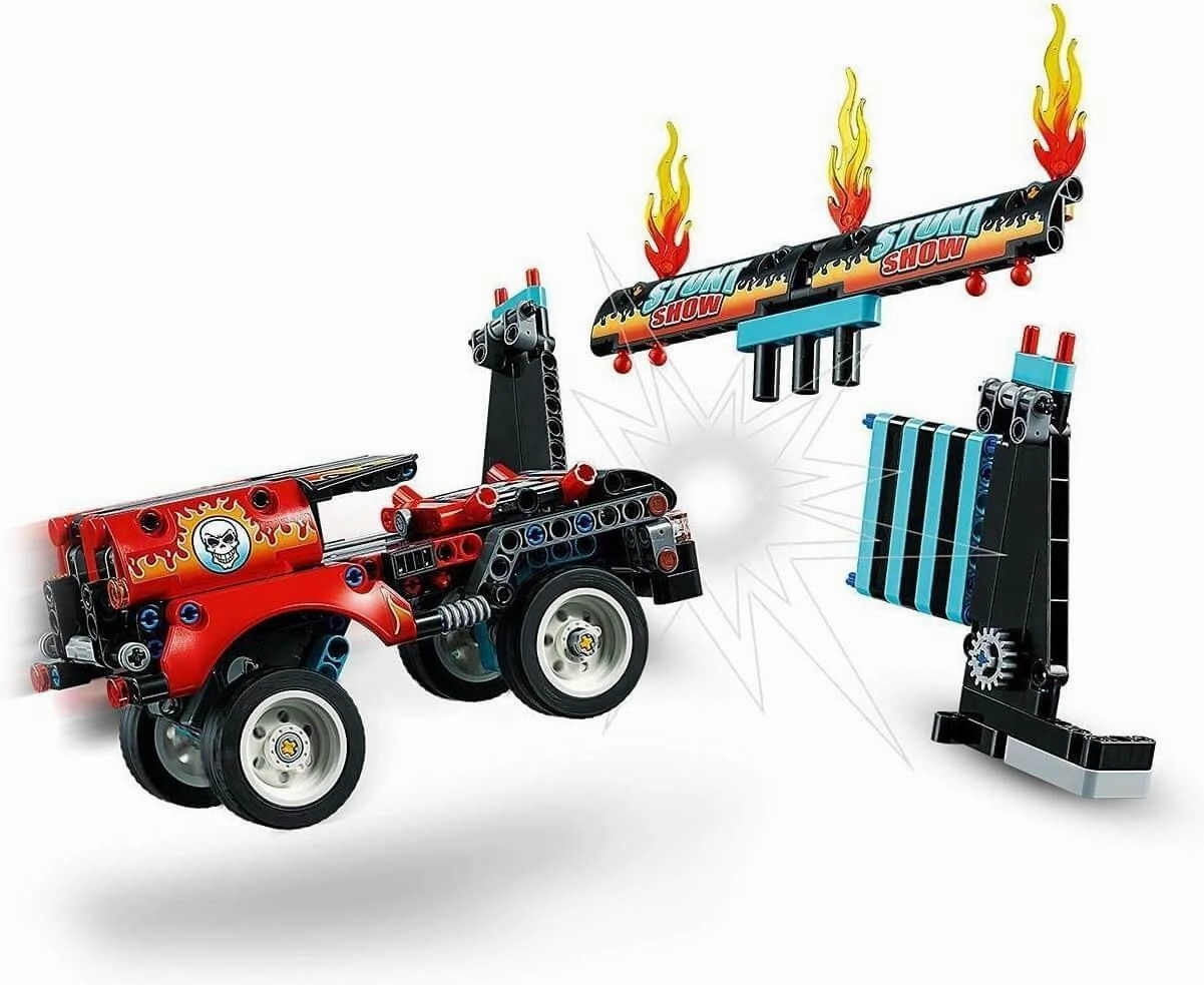 LEGO TECHNIC 42106 Stunt Show Truck & Bike Toys Set
