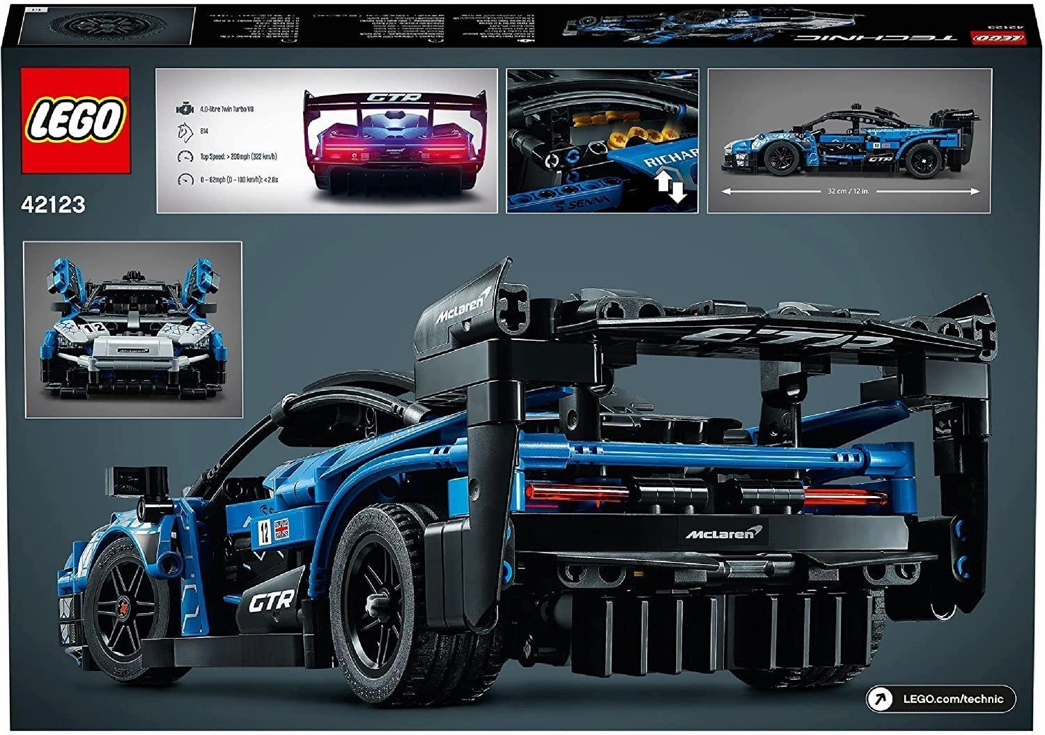 LEGO TECHNIC 42123 McLaren Senna GTR Model Racing Car Toy