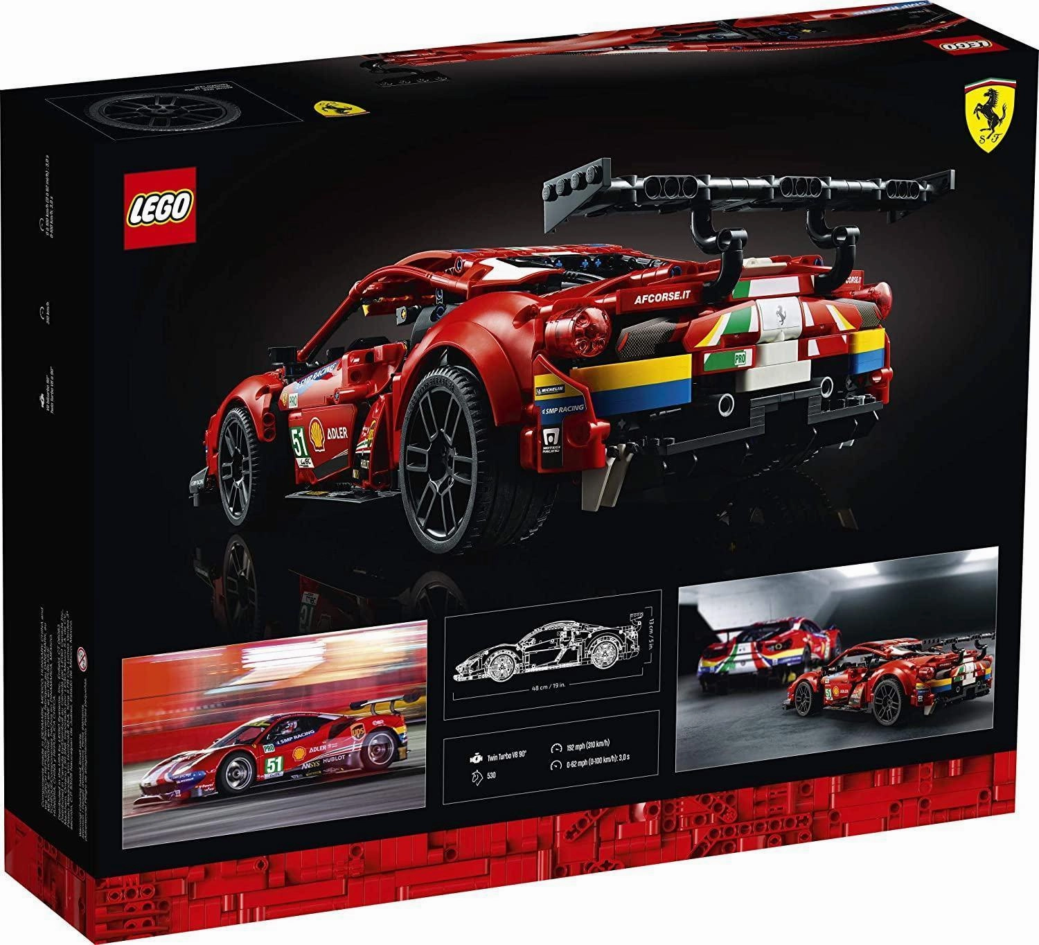 LEGO TECHNIC 42125 Ferrari 488 GTE AF Corse #51