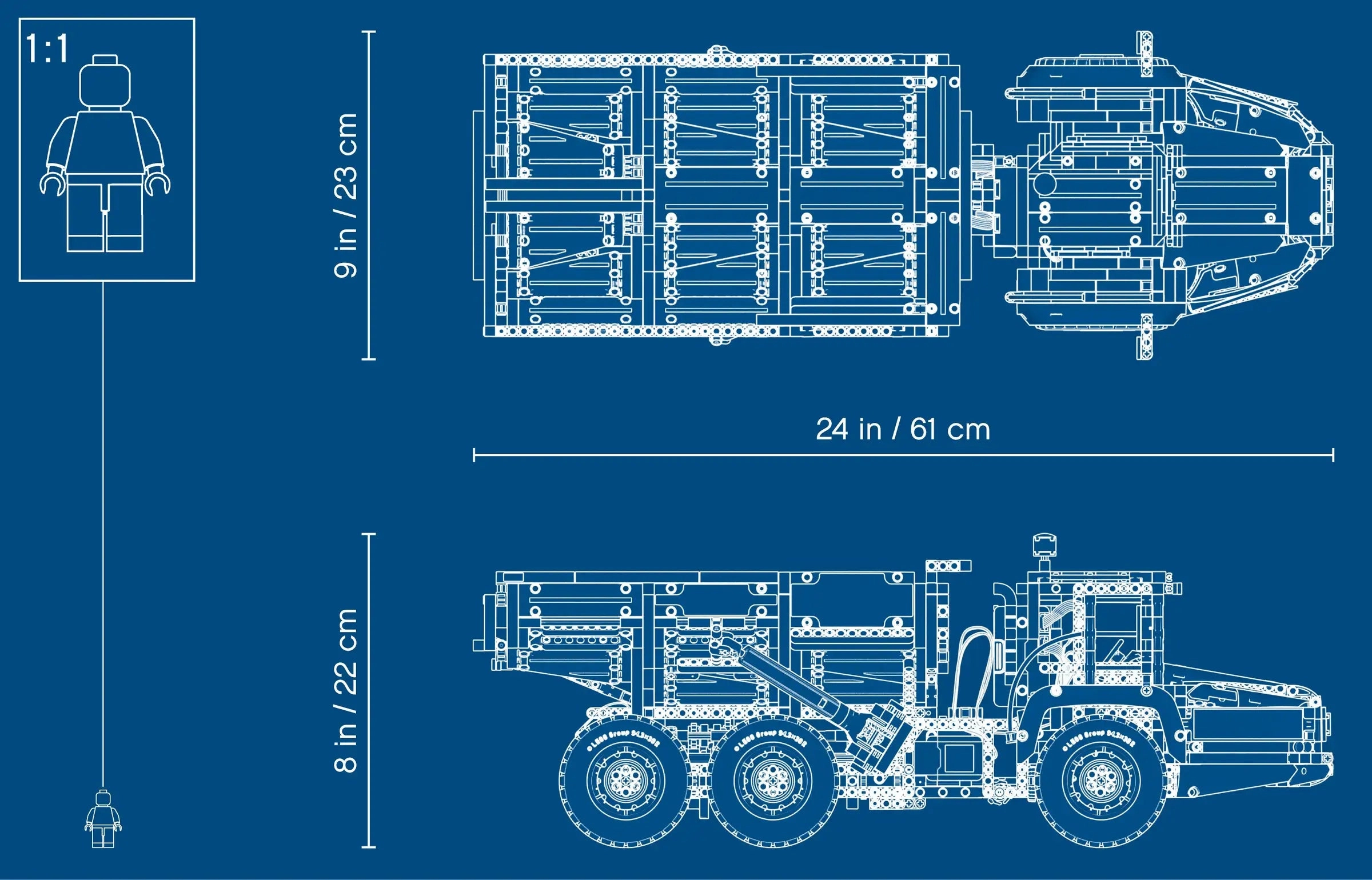 LEGO TECHNIC 6x6 Volvo Articulated Haulier 42114