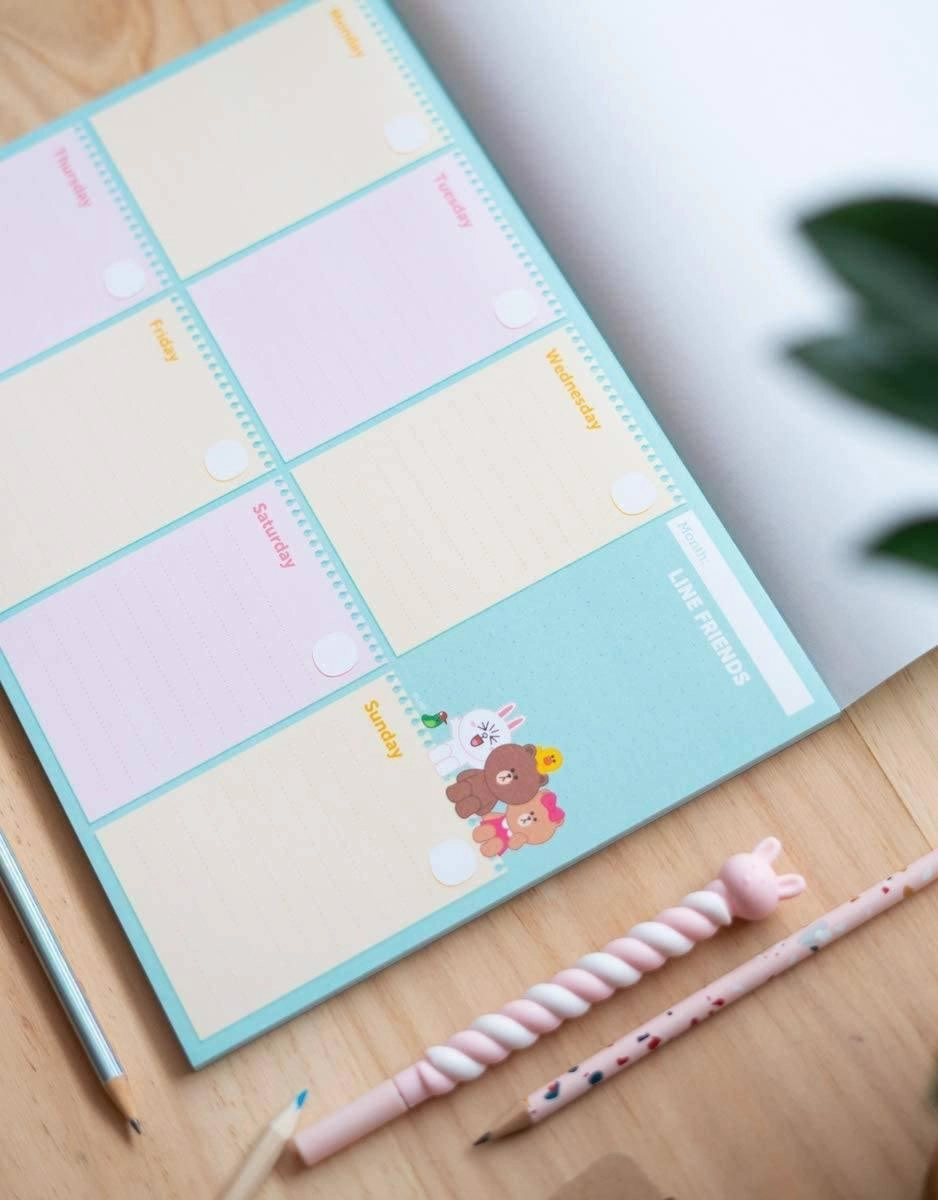 Line Friends A4 Weekly Planner