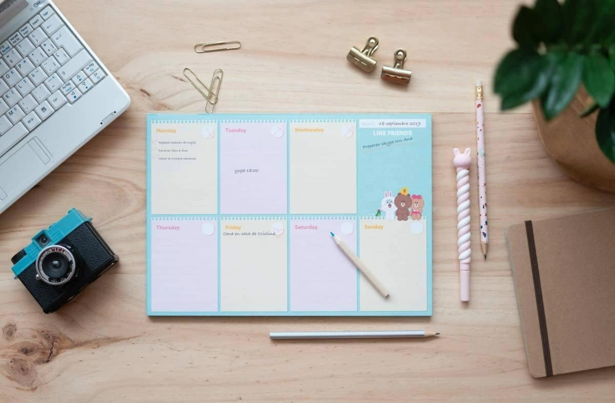 Line Friends A4 Weekly Planner