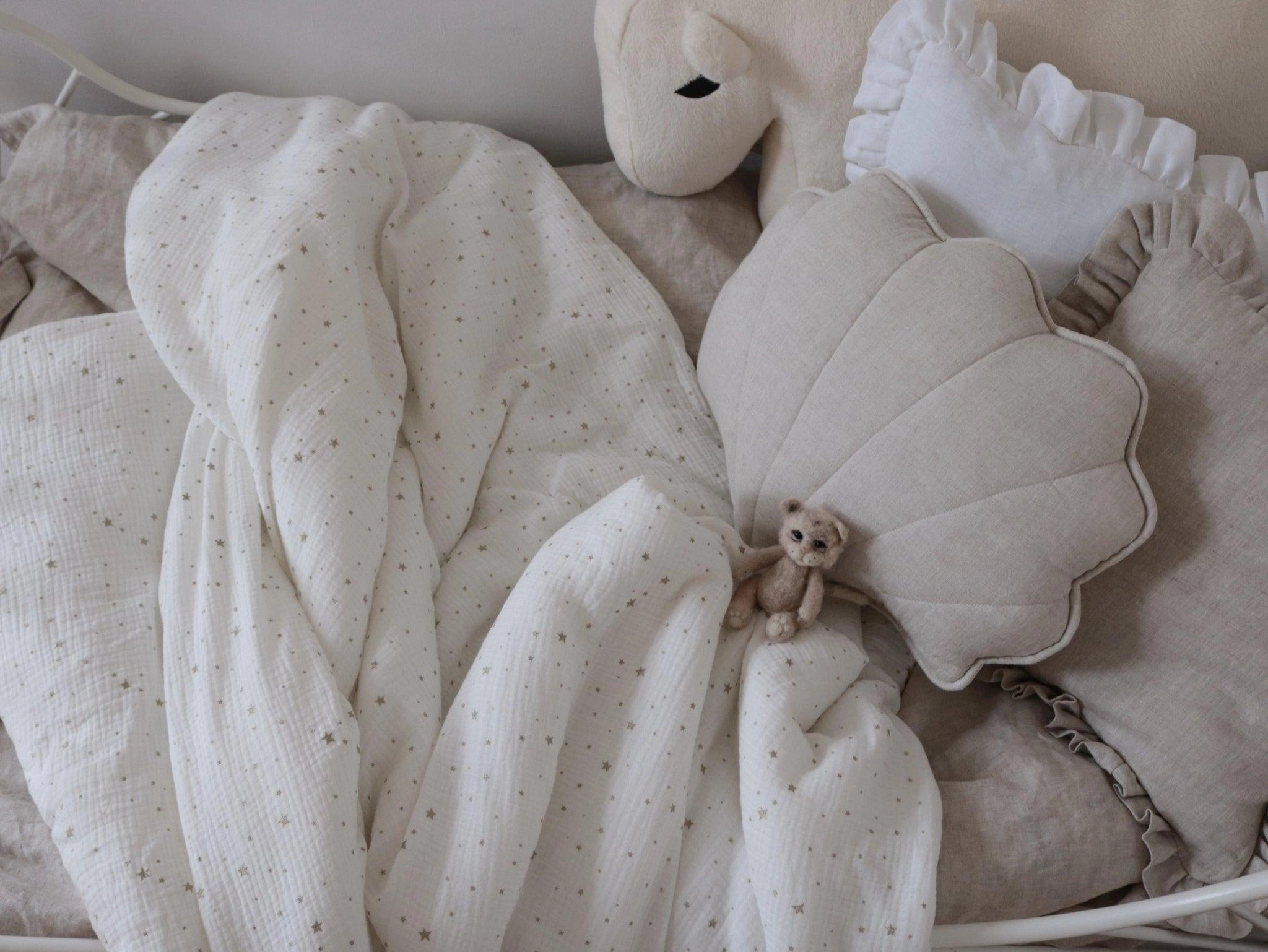 Linen "Sand Shell Pillow