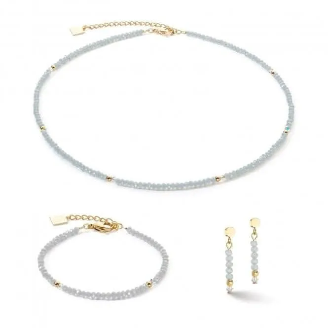 Little Twinkle Gold-Ice Blue Necklace 2033/10-0730 Coeur De Lion Jewellery
