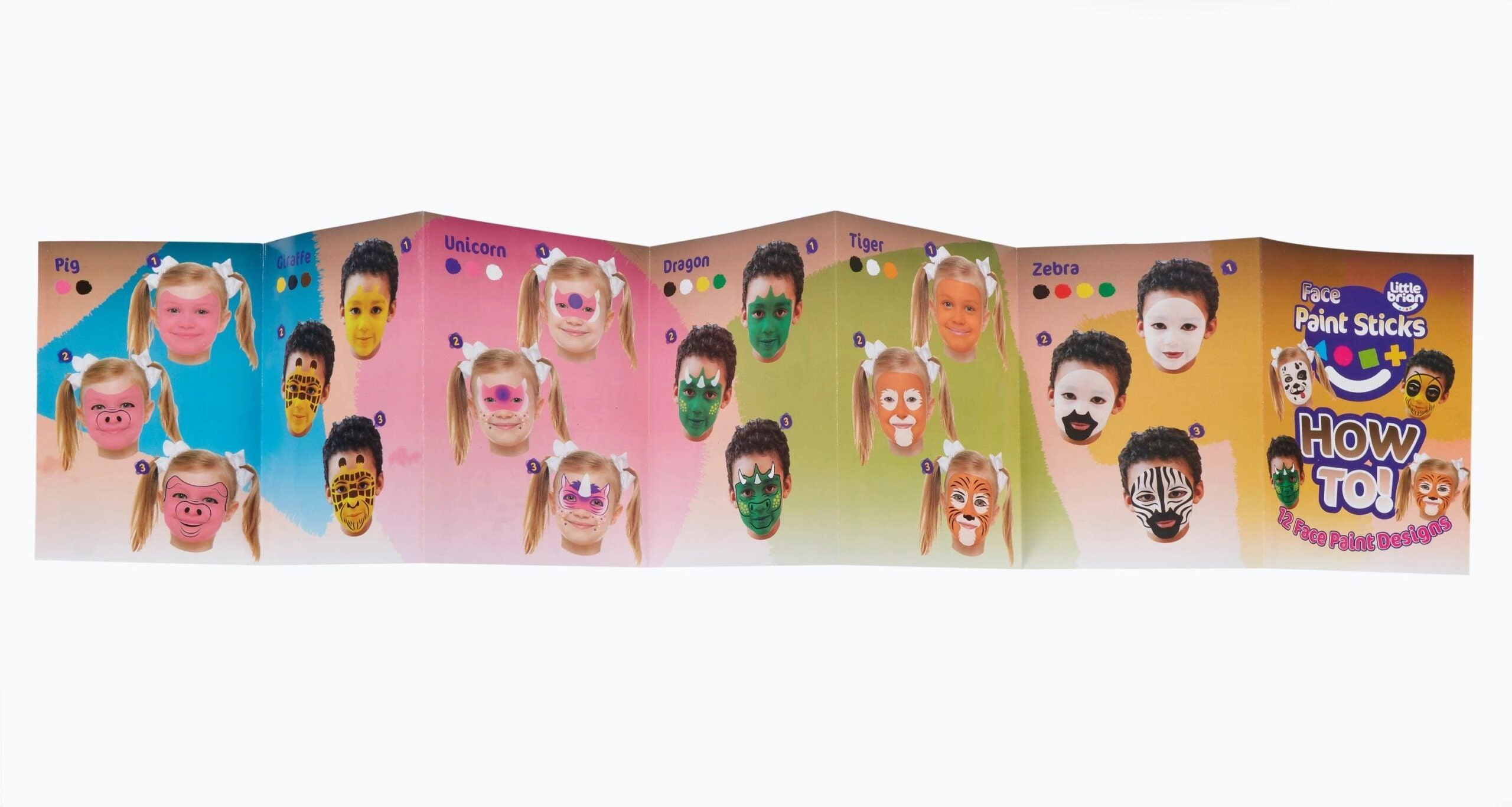 Little Brian 12 Pack Face Paint Sticks