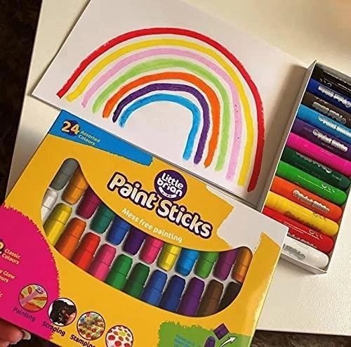 Little Brian Metallic Paint Sticks 24 Pack