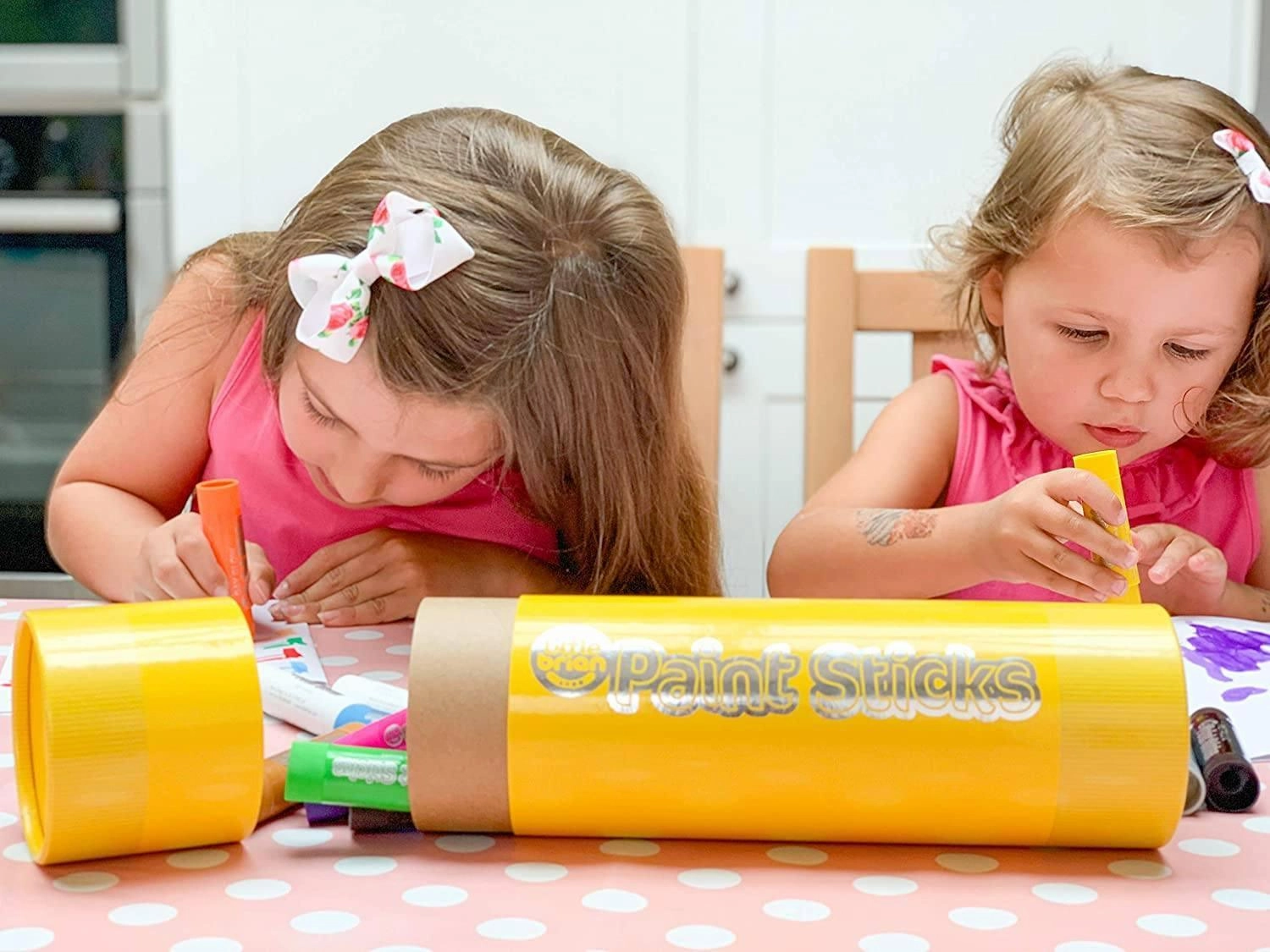 Little Brian Paint Sticks Giant Storage Tube - Includes 30 Paint Sticks