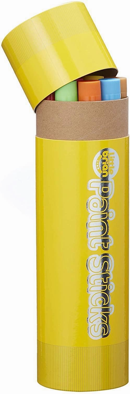 Little Brian Paint Sticks Giant Storage Tube - Includes 30 Paint Sticks