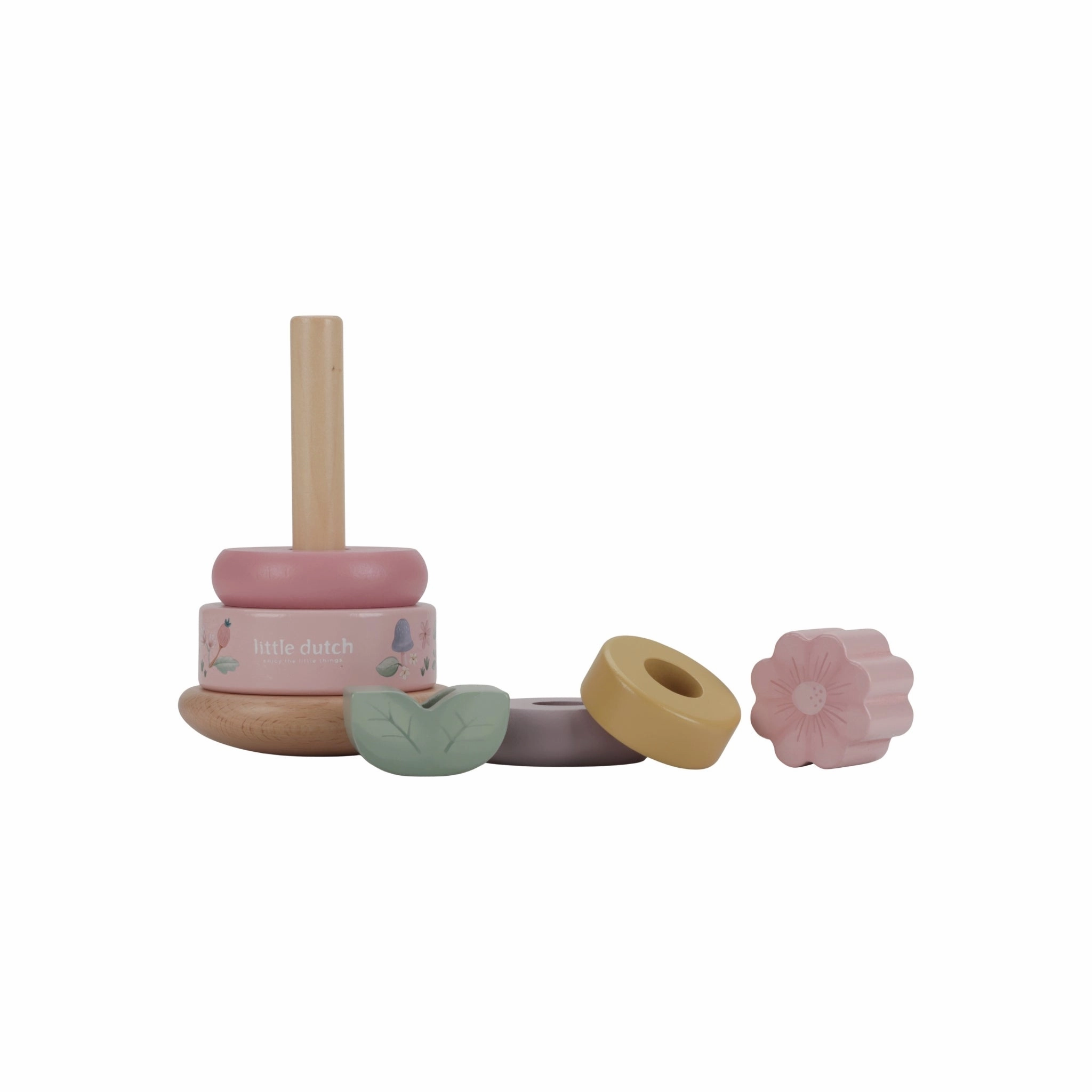 Little Dutch Wooden Rocking Ring Stacker - Fairy Garden