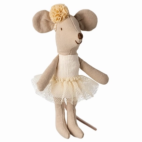 Little Sister Ballerina Mouse - Off-White