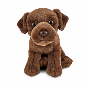 LIVING NATURE Chocolate Labrador Puppy Soft Toy 15cm