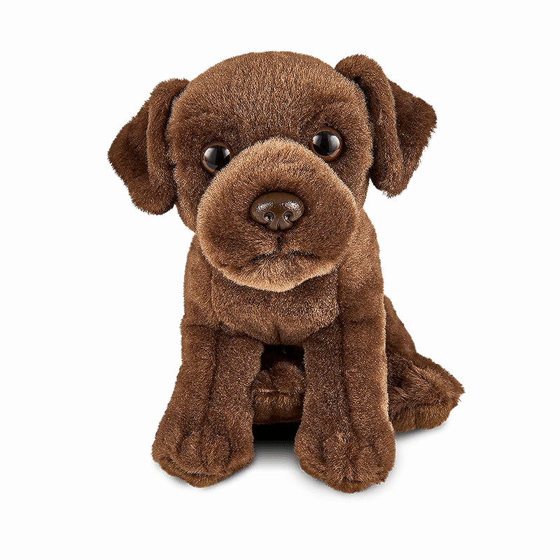 LIVING NATURE Chocolate Labrador Puppy Soft Toy 15cm