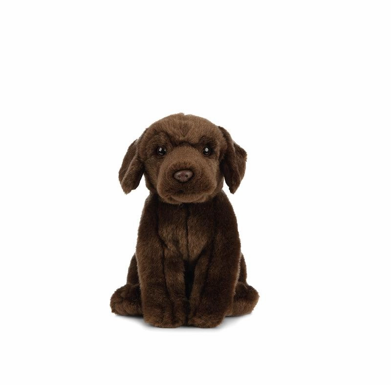 LIVING NATURE Chocolate Labrador Soft Toy 22cm