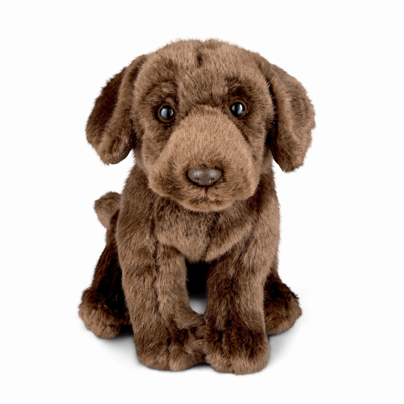 LIVING NATURE Chocolate Labrador Soft Toy 22cm