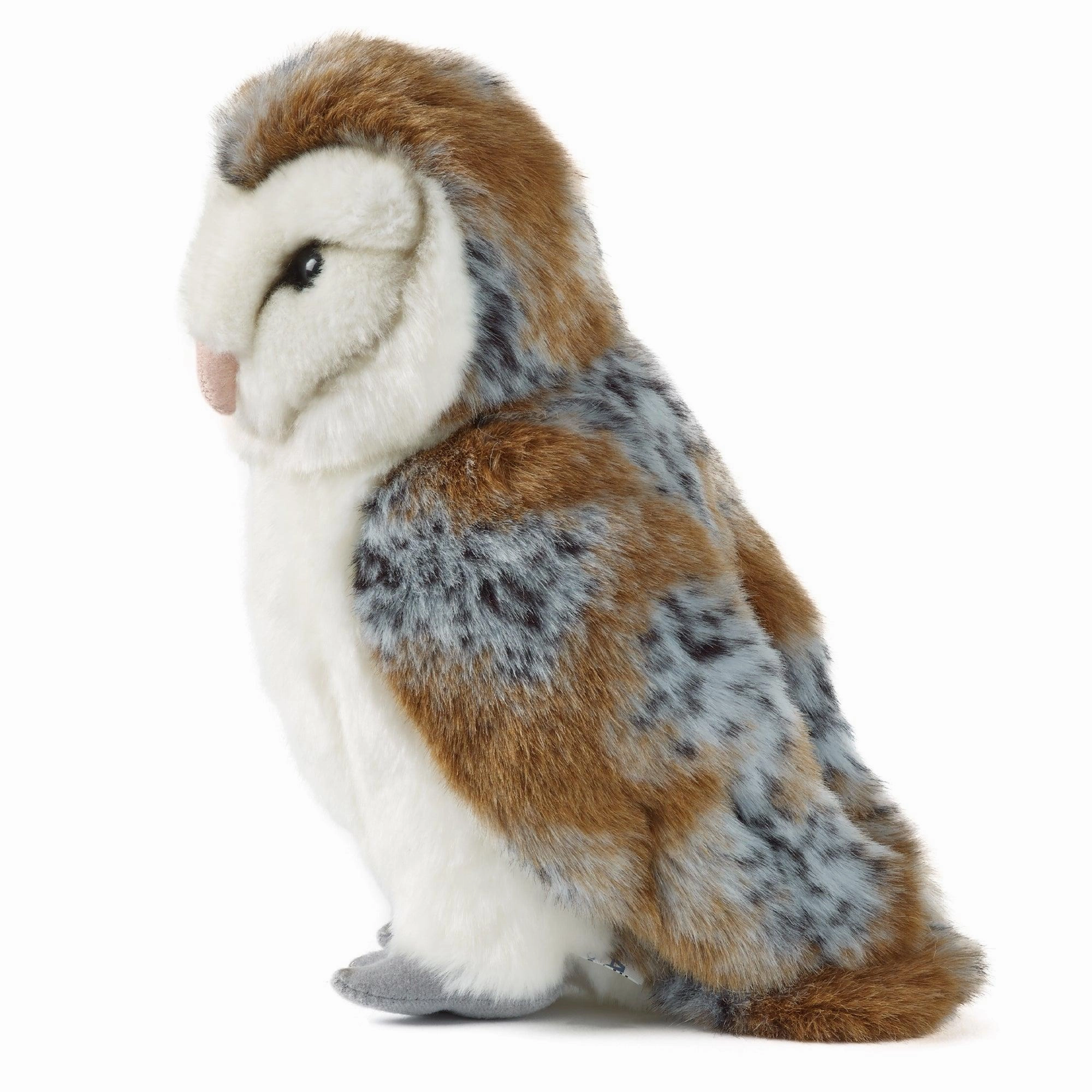 LIVING NATURE Large Barn Owl Soft Toy 25cm