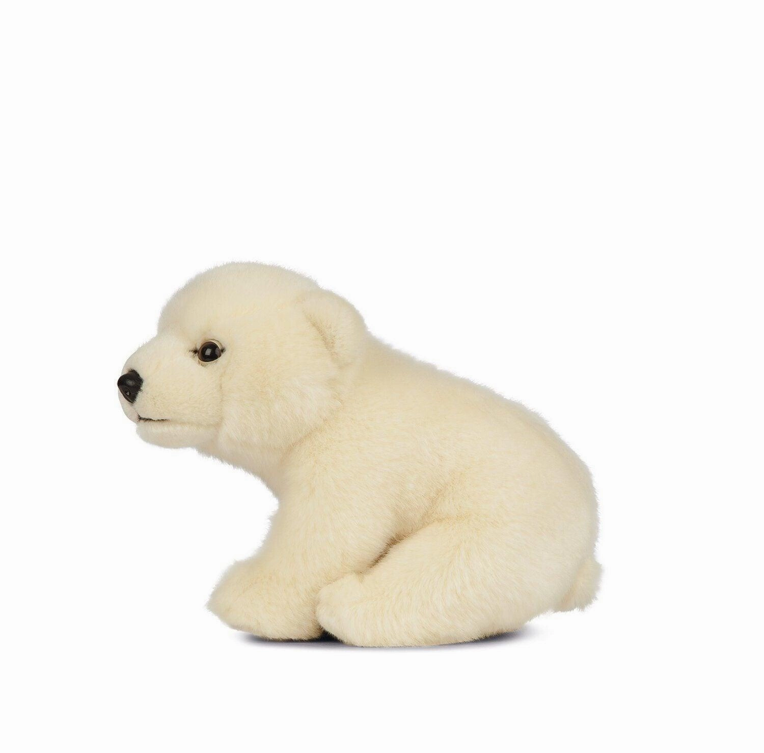 LIVING NATURE Sitting Polar Bear Cub Soft Toy
