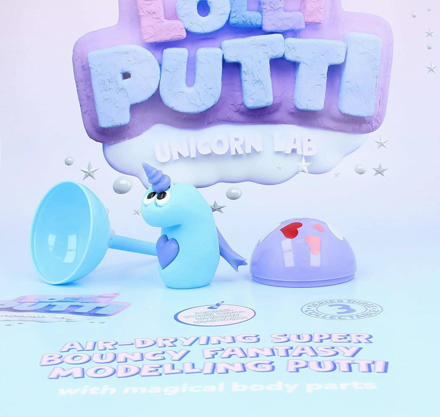 LOLLIPUTTI Modelling Putty, Unicorn, Monster or Ice cream