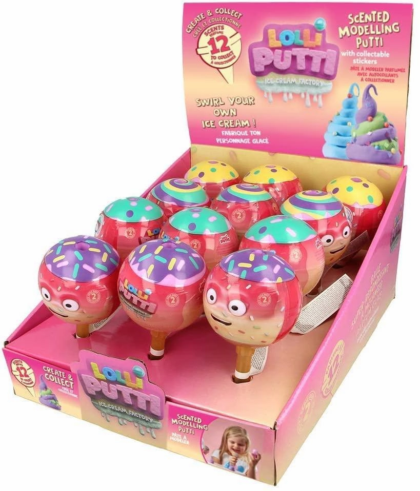 LOLLIPUTTI Modelling Putty, Unicorn, Monster or Ice cream