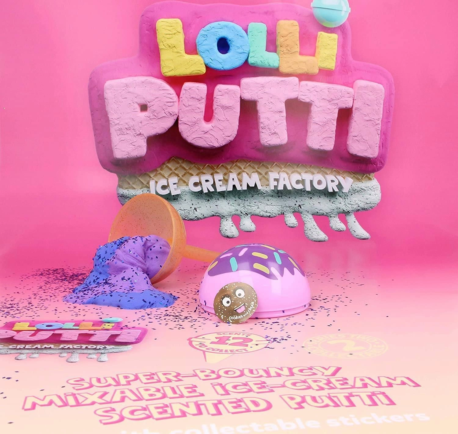 LOLLIPUTTI Modelling Putty, Unicorn, Monster or Ice cream