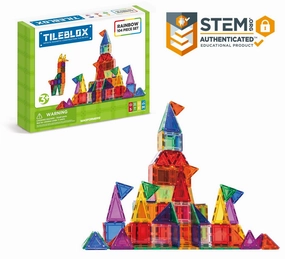 Magformers Tileblox - Rainbow 104 Piece Set (Pre-Order)