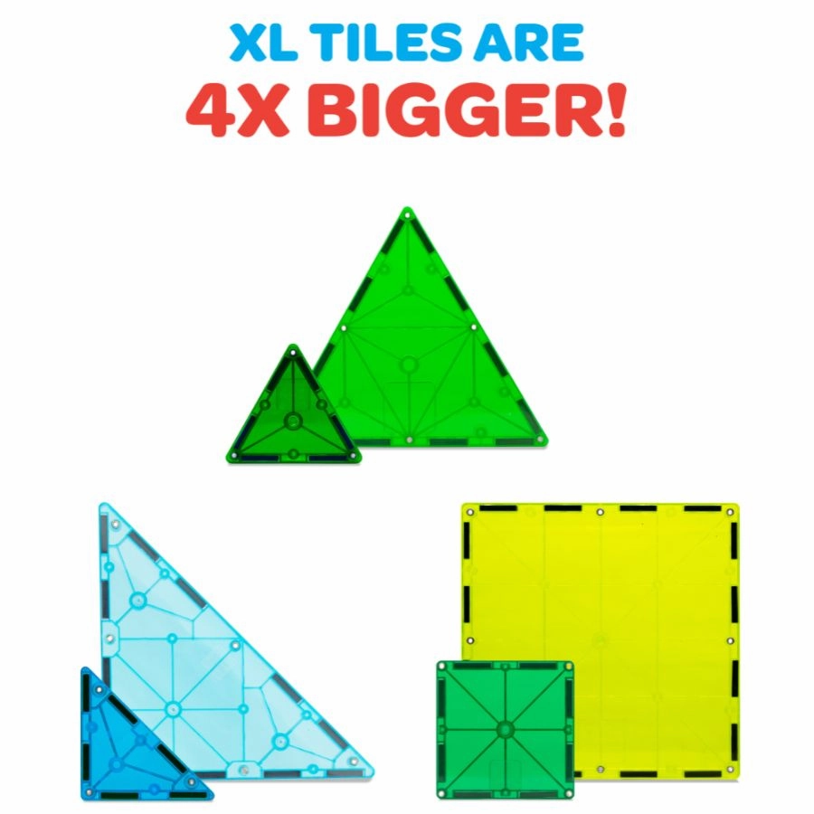Magna-Tiles - Dino World XL 50 Piece Set Magnetic Tiles