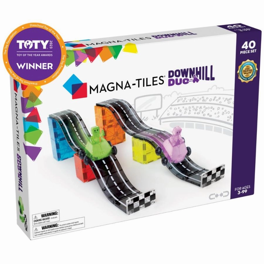 Magna-Tiles - Downhill Duo 40 Piece Set | Magna-Tiles in Motion