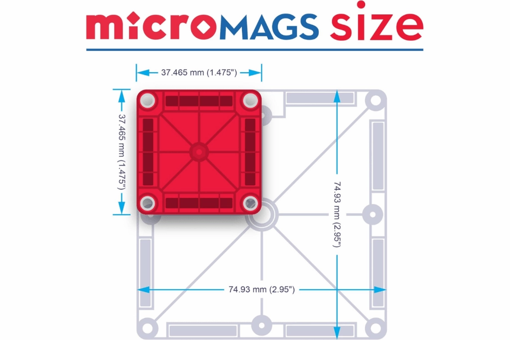 MAGNA-TILES microMAGS Deluxe 70 Piece Set