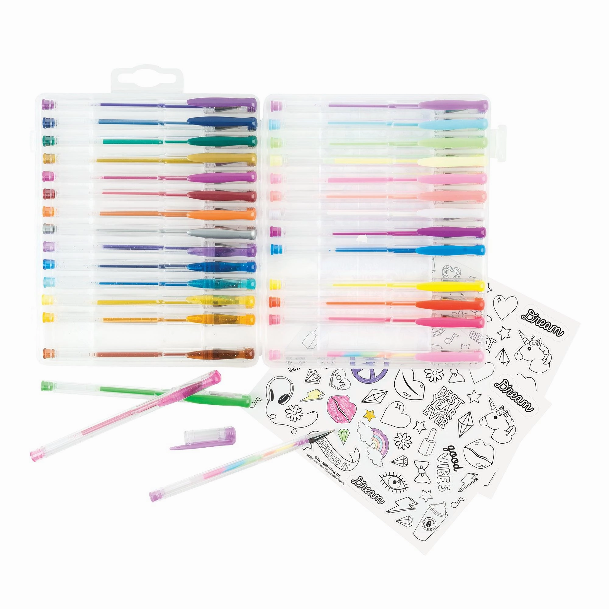 Make it Real 30 Piece Gel Pen Set