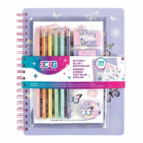 Make it Real 3C4G  Butterfly All-In-1 Sketchbook Set