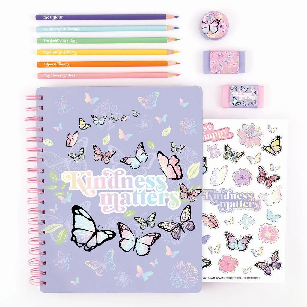 Make it Real 3C4G  Butterfly All-In-1 Sketchbook Set