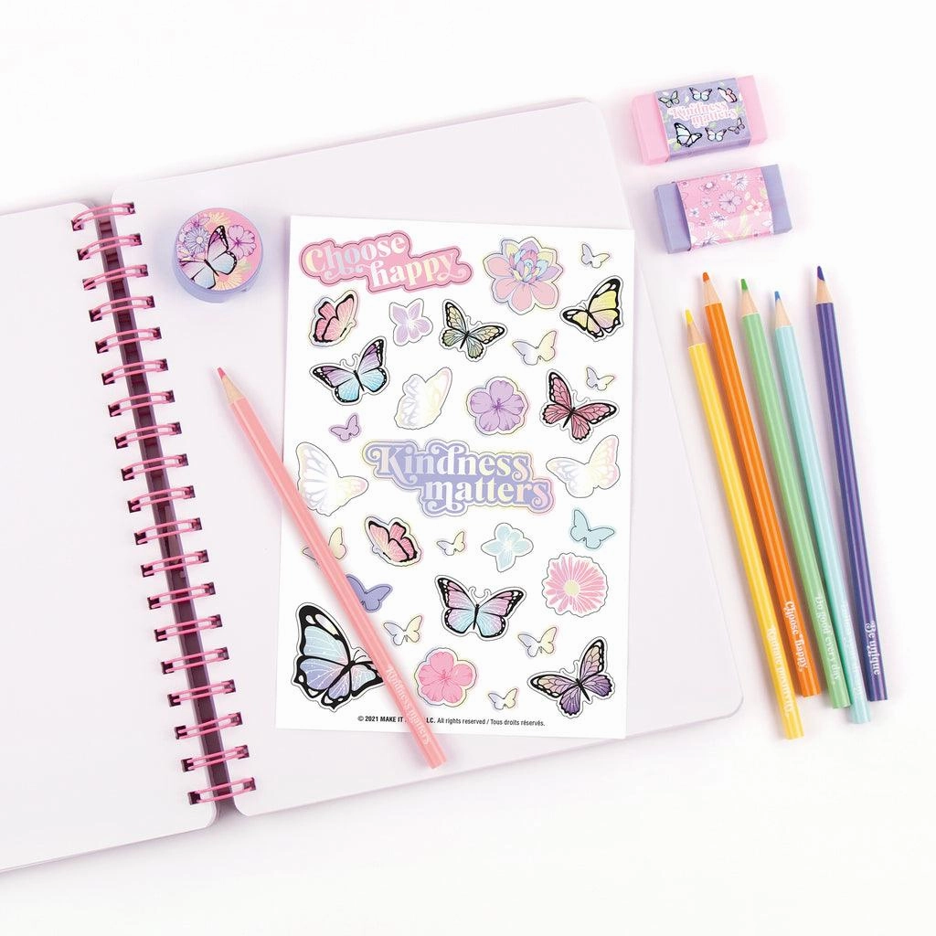 Make it Real 3C4G  Butterfly All-In-1 Sketchbook Set