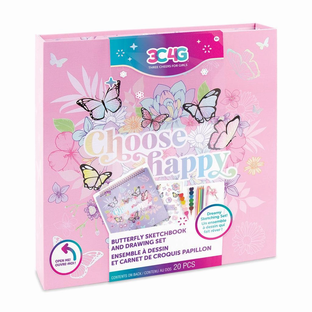 Make it Real 3C4G Butterfly Sketchbook & Drawing Set