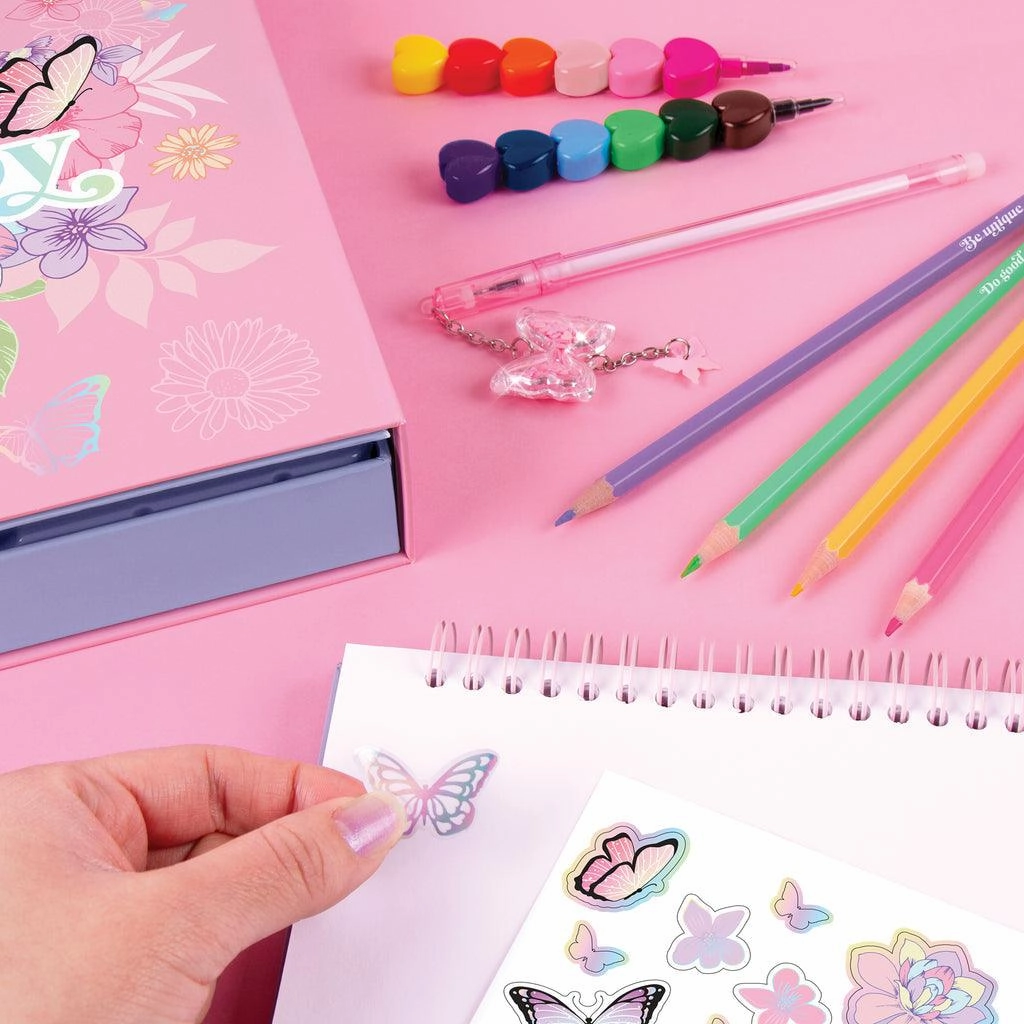 Make it Real 3C4G Butterfly Sketchbook & Drawing Set