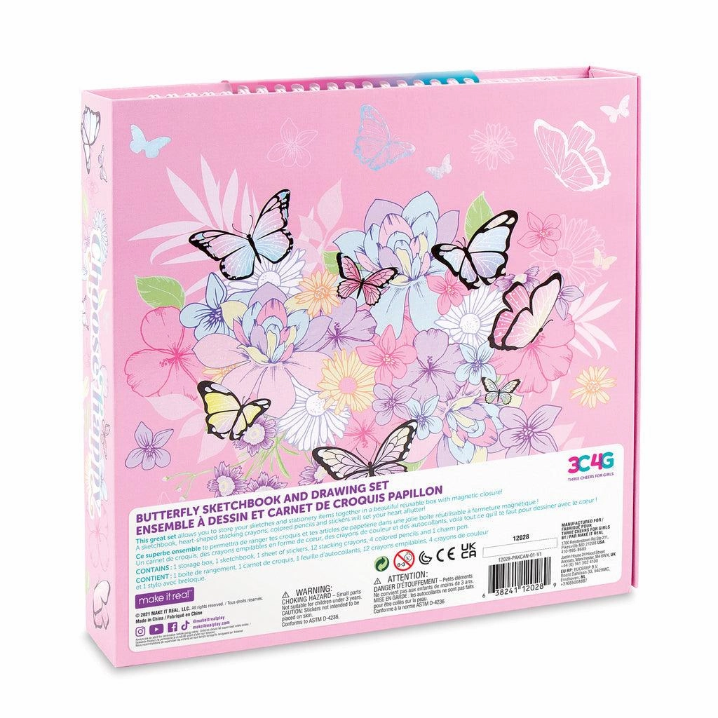 Make it Real 3C4G Butterfly Sketchbook & Drawing Set