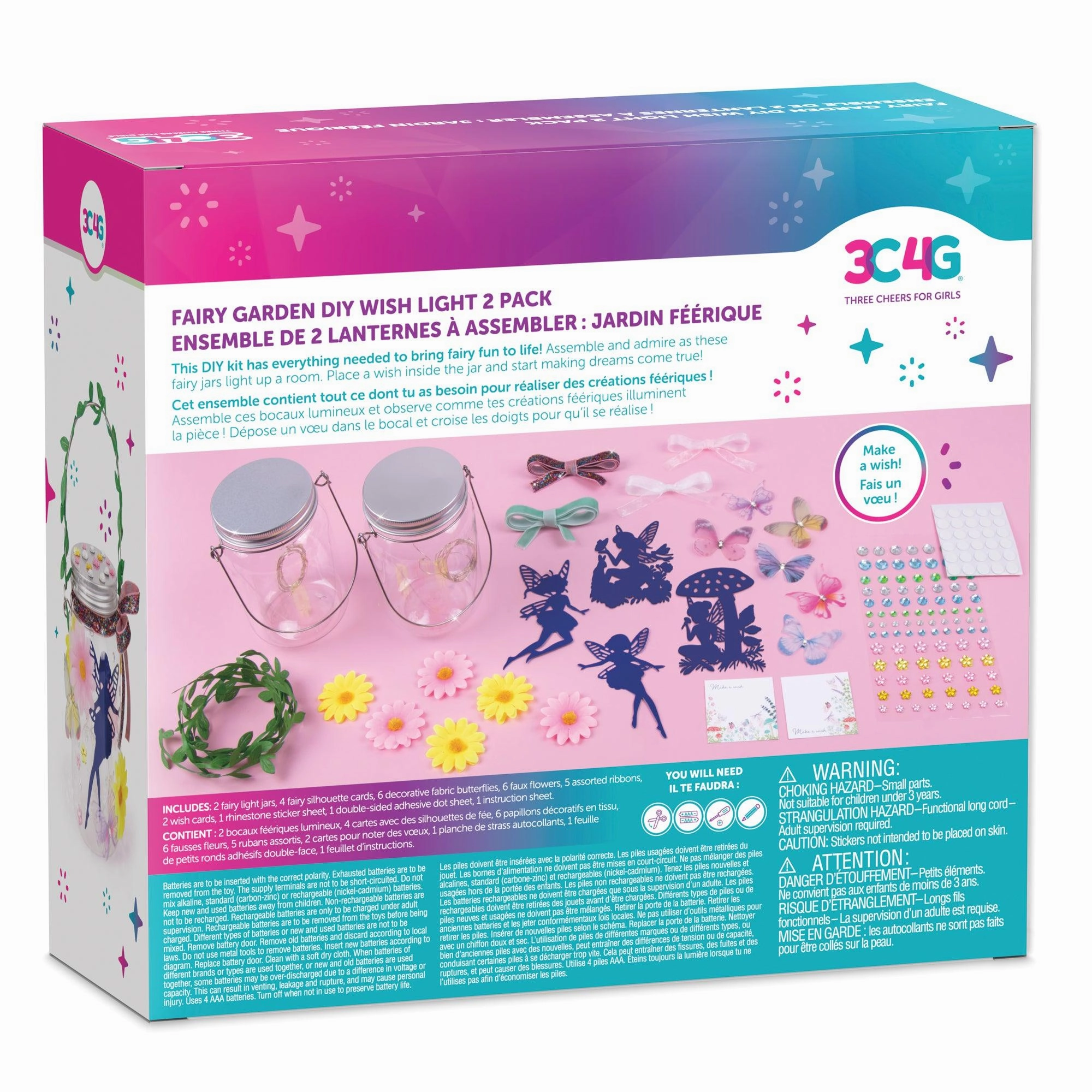 Make it Real 3C4G Fairy Garden DIY Wish Light 2 pack