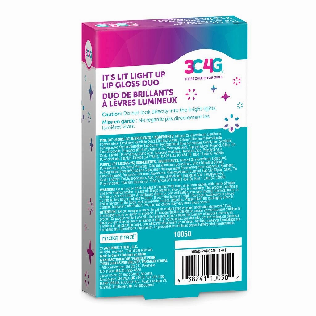 Make it Real 3C4G Graffiti 2pk Light up Lip Gloss