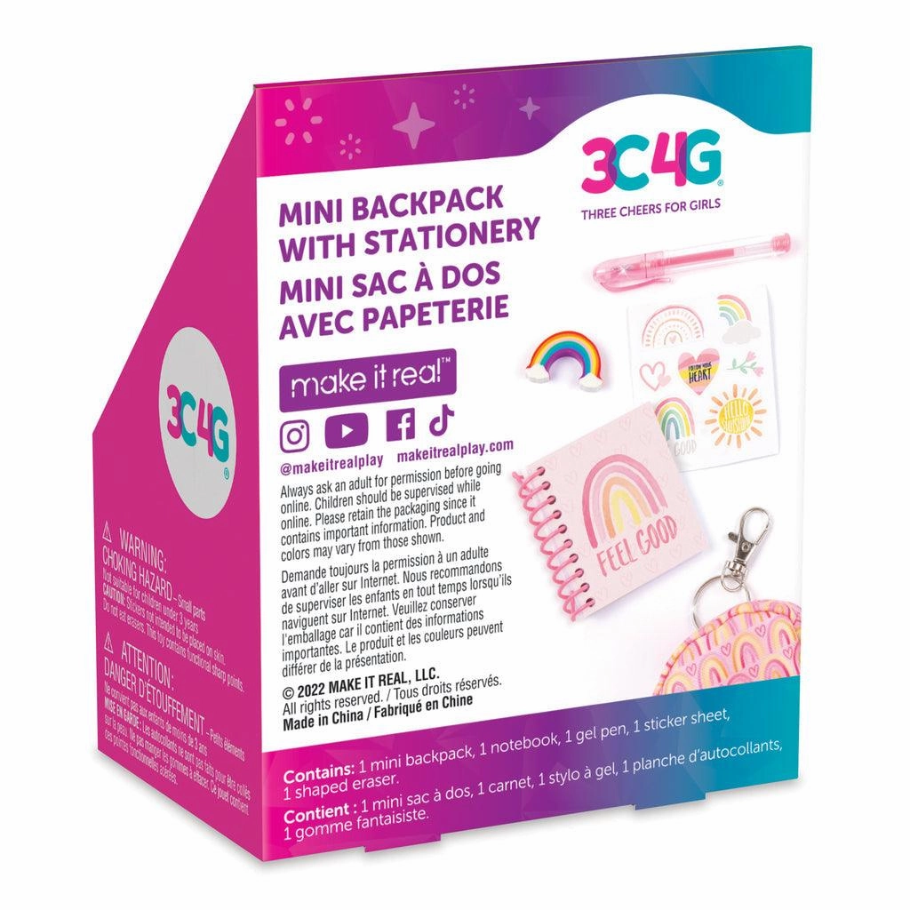 Make it Real 3C4G Mini Backpack with Stationery - Assortment
