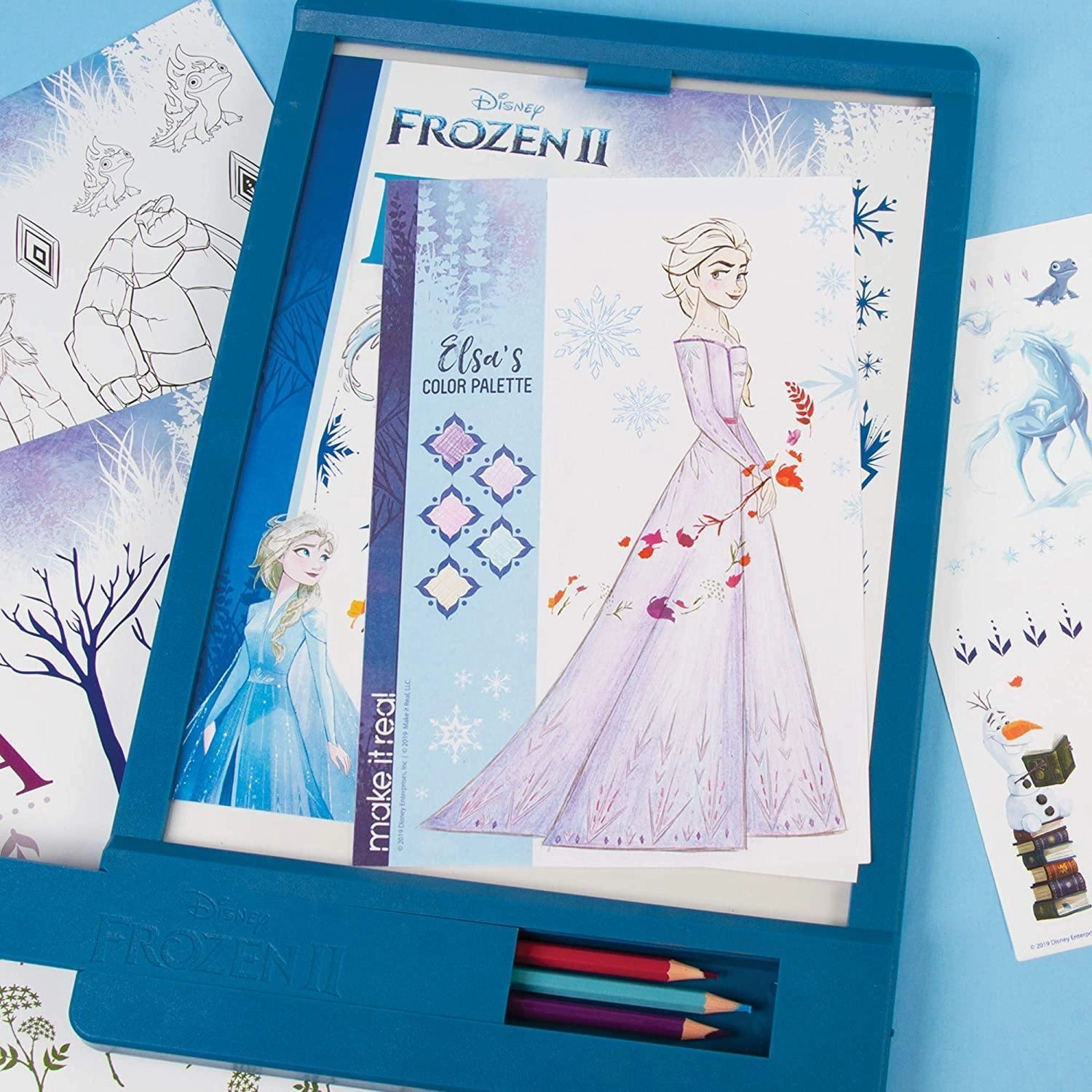 Make It Real 4254 Disney Frozen 2 Fashion Design Tracing Light Table