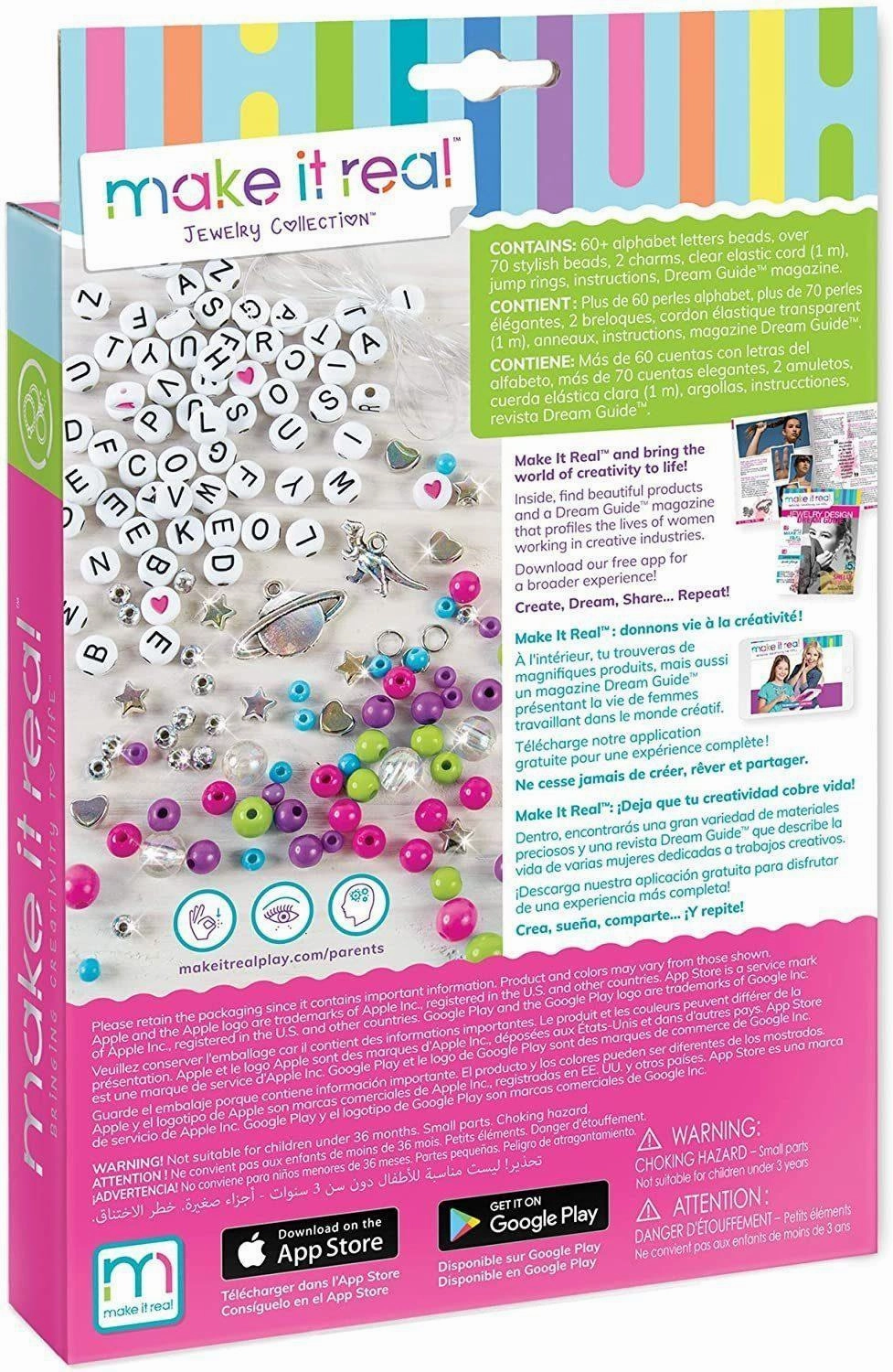 Make it Real Block 'n Rock Jewellery Charm Bracelets Making Kit