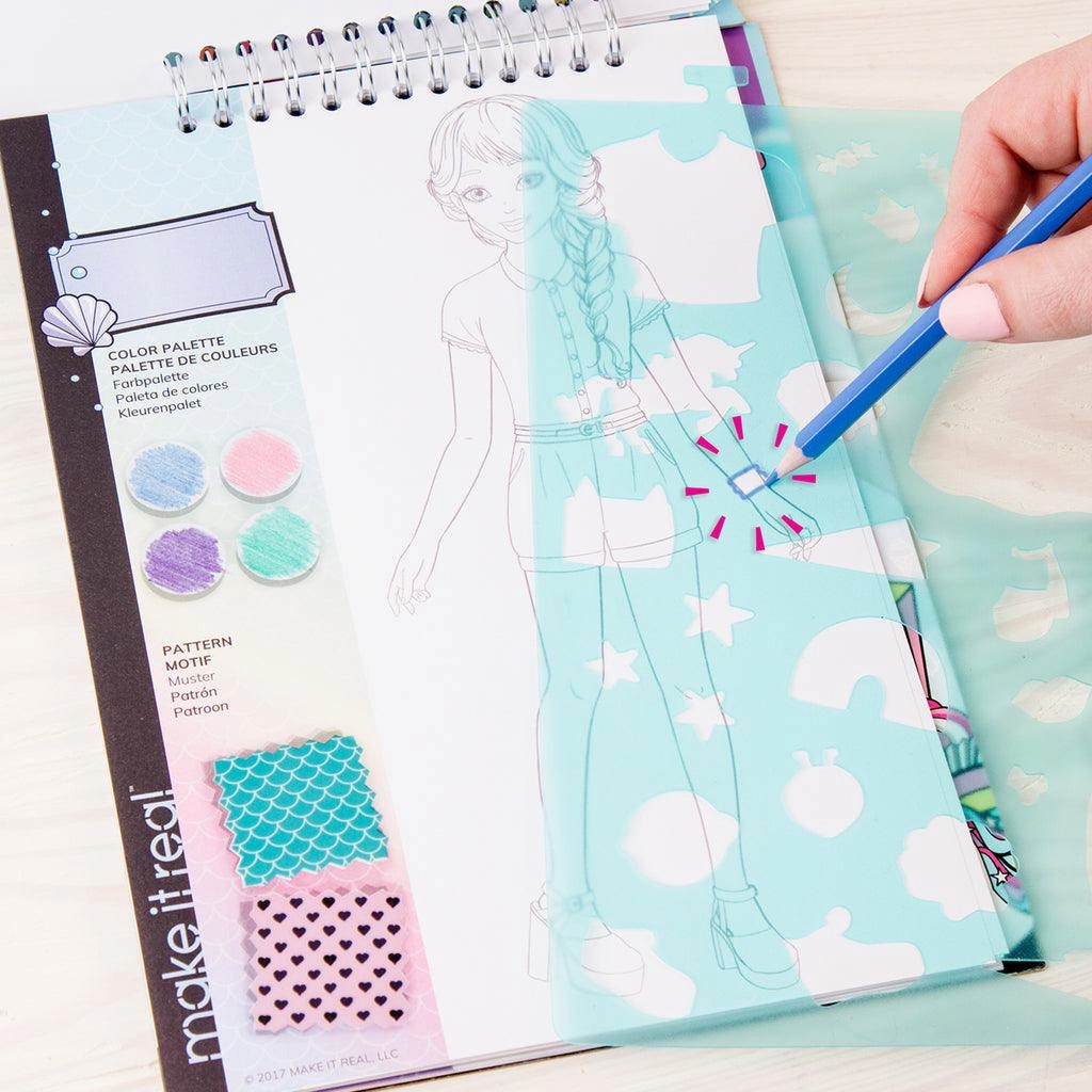 Make it Real Fashion Design Stickers & Sketchbook: Pastel Pop!