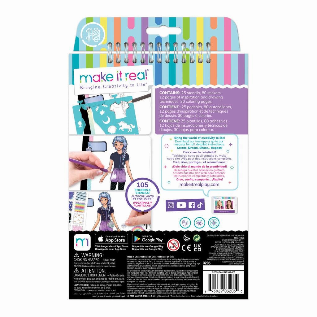 Make it Real Fashion Design Stickers & Sketchbook: Pastel Pop!