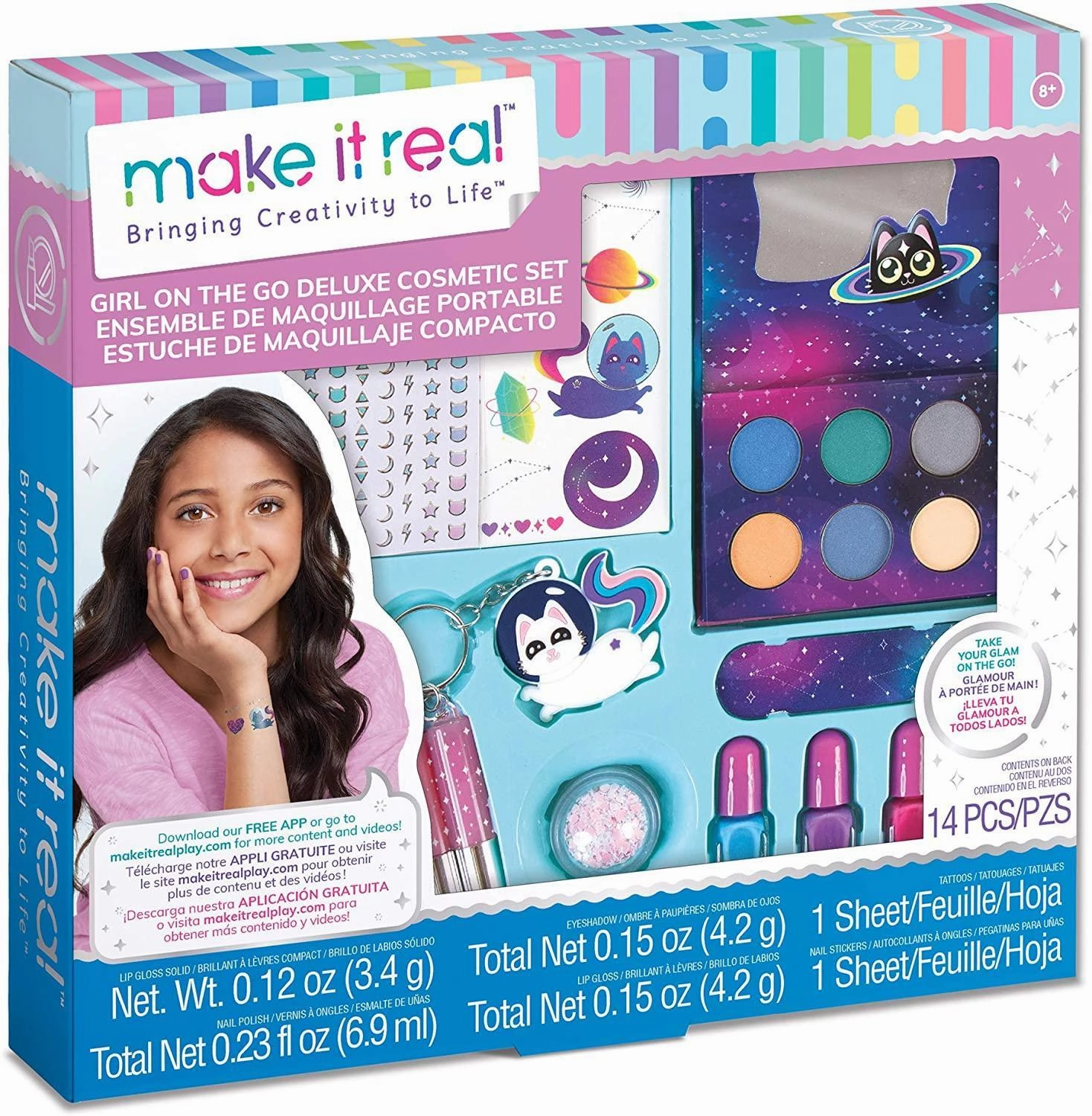 Make It Real Girl-on-The-Go Cosmetic Set