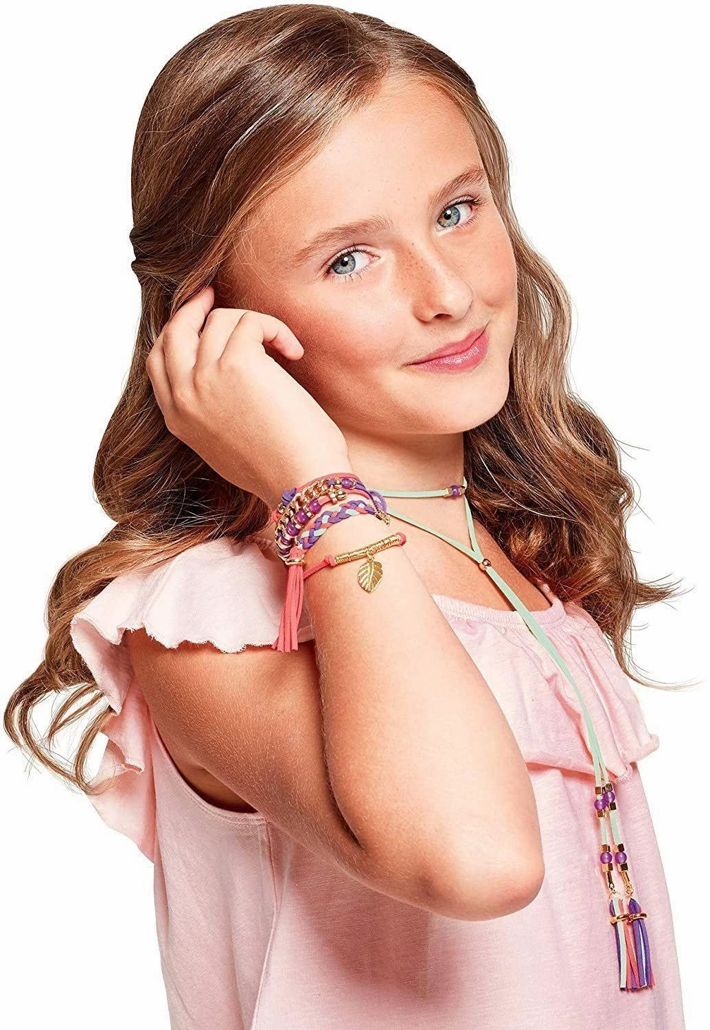 Make it Real Gold Link Jewellery Suede Bracelet & Choker Making Kit