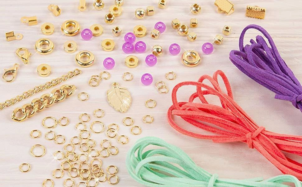 Make it Real Gold Link Jewellery Suede Bracelet & Choker Making Kit