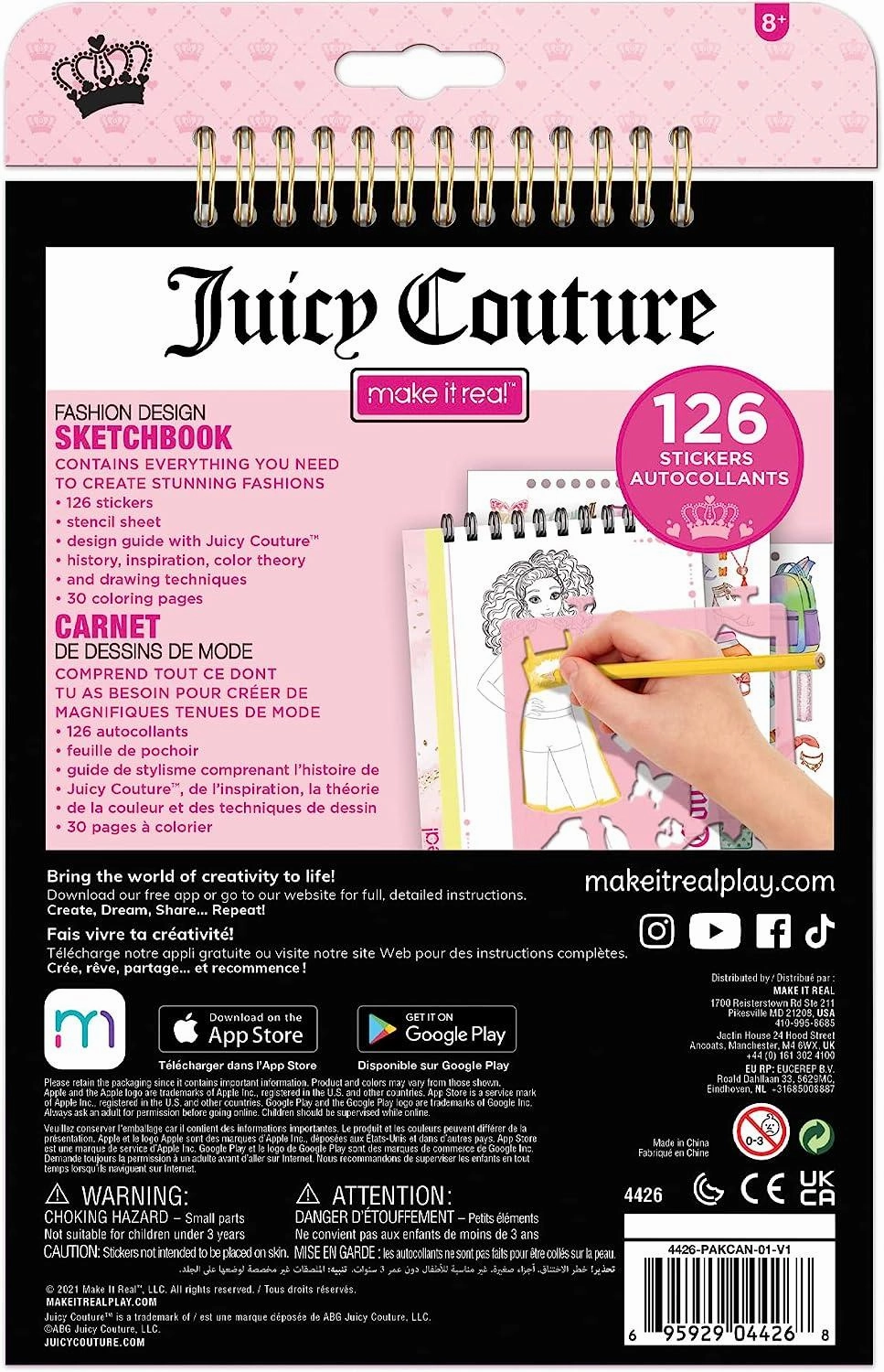 Make it Real Juicy Couture Fashion Sketchbook