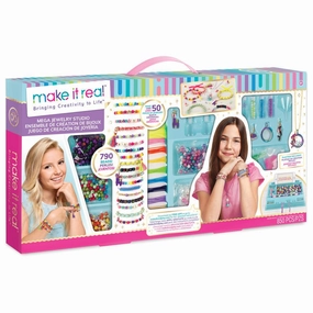 Make It Real Mega Jewellery Studio - DIY Bead Necklace and Bracelet Making Kit