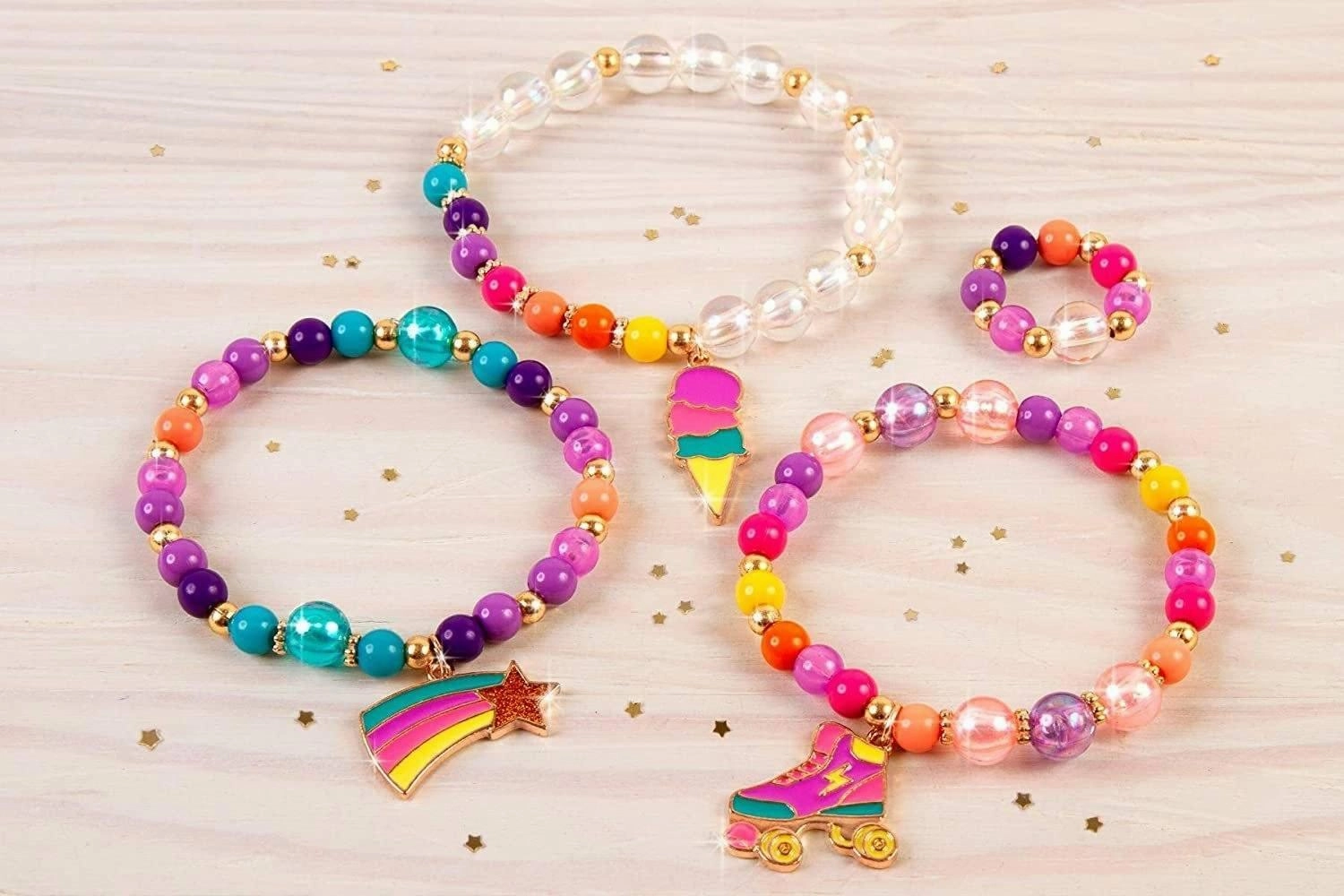 Make it Real Rainbow Dream Jewellery DIY Charm Bracelet Making Kit