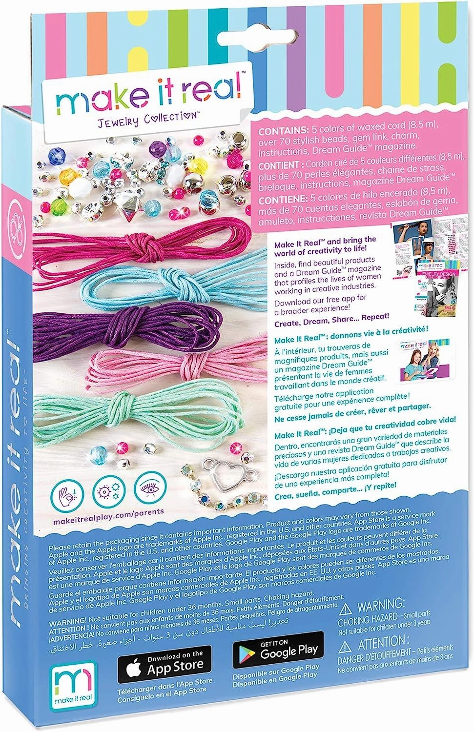 Make it Real Rainbow Jewellery Bracelet Making Kit